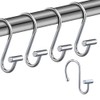 Gracelife Shower Curtain Hooks,Set of 12 Rust Resistant Metal Shower