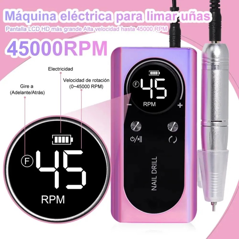 Clavos Recargables Muela Abrasiva 45000 Rpm