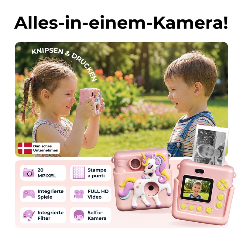 Denver KPC-1363RO Kids Instant Camera - Pink