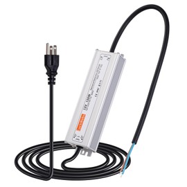 LuckWebs LED Driver 12V 150W Waterproof Switching Power Supply AC90-130V to DC 12V12.5A Low-Voltage Transformer IP67 Converter Suitable for Indoor Outdoor LED Strip Lights and 12V DC Devices