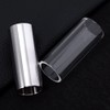 2Pcs Glass Slide and Stainless Steel Slide Guitar Finger Slide