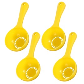 Gjinxi 4Pcs Rice Paddle Scoop Mold For Rice Ball Making, Non-stick Sushi Mold Rice Ball Scooper for Rice Sushi Making, Rice Ball Spoon Sushi Making Tools Yellow for Home Kitchen Restaurant