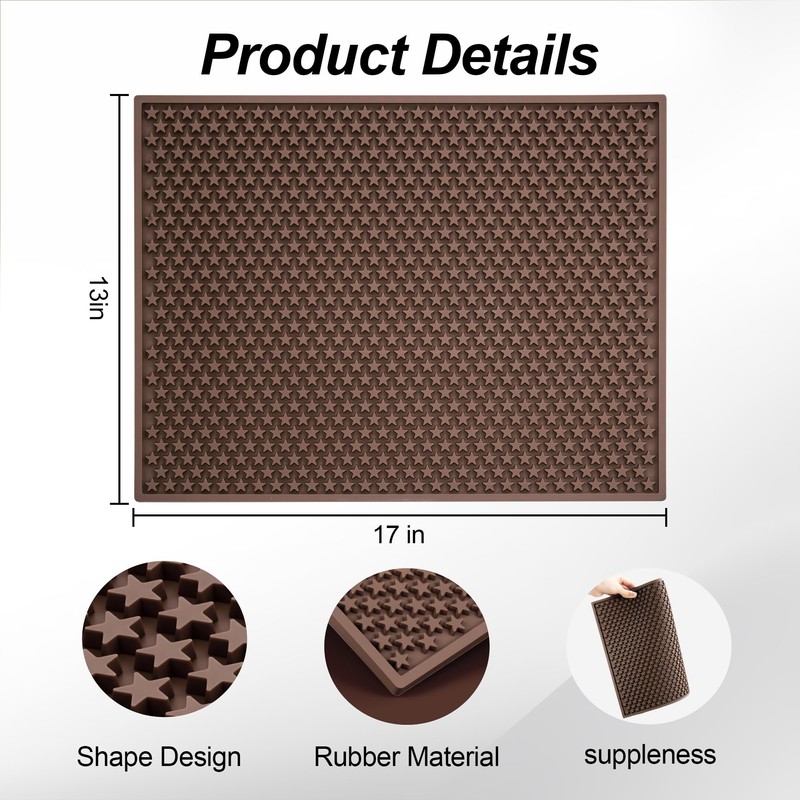 17x13 Inch Star Pattern Bar Mat Coffee Mat Utensil Mat