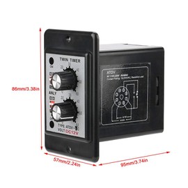 Twin Timer Relay On Off Knob Control Time Switch (DC12V)
