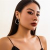 ALRNBY Gold Silver Heart Earrings for Women Dainty Heart Dangle