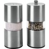 Metaltex Salt Shaker and Pepper Mill Set, Silver