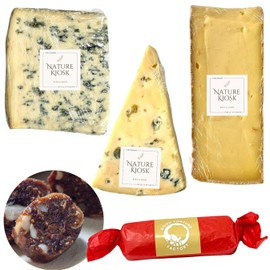 France Cheese & FIGLOG PLAIN Set (RACLETTE, FOURME D'AMBERT, TOME DE LAQUEUILLE, FIG LOG PLAIN)