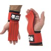 BEAR GRIP Power Straps - Weight lifting Straps (RED)