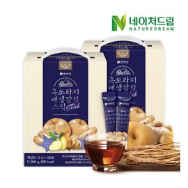 Nature Dream Black Bellflower Pear Ginger Green Sticks 100 packs 2 boxes / 네이처드림 흑도라지 배 생강 청 스틱 100포 2박스