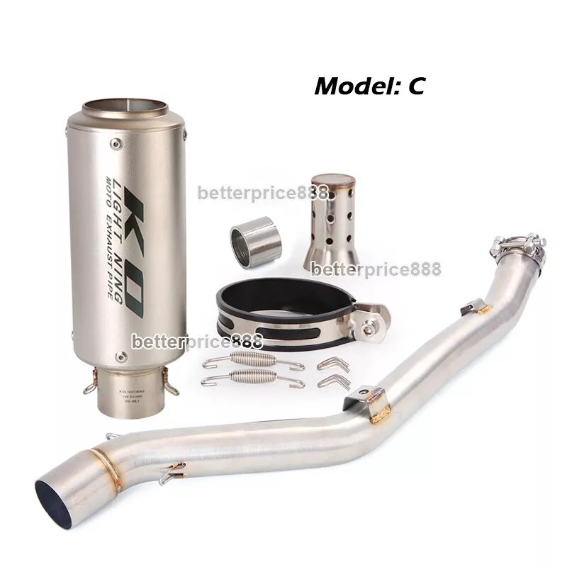 Unbranded For Suzuki DRZ400S DRZ400SM 2000~2024 Motorcycle Exhaust Pipe With