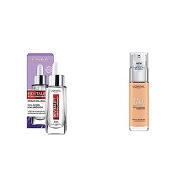 L'Oreal Paris Serum Facial Anti Arrugas Acido Hialuronico Revitalift L'Oreal Paris + L´Oréal Paris Base de maquillaje True Match Tono 3 Beige Creme 30ml