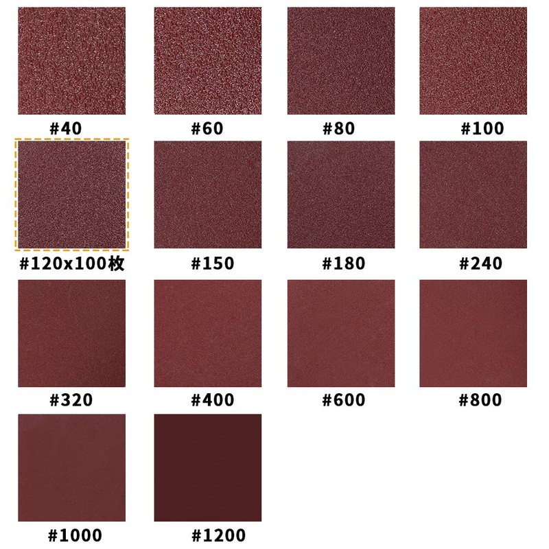 SPEEDWOX Magic Sandpaper Sanding Paper #120, 100 Sheets, 2.0 inches