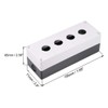 uxcell Push Button Switch Control Station Box 22mm 4 Button