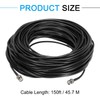 MECCANIXITY 1PCS RG58 Coaxial Cable 150ft/45.7 M, BNC Male to