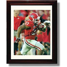 Georgia Football - Nick Chubb Autograph Promo Print - Framed 8x10