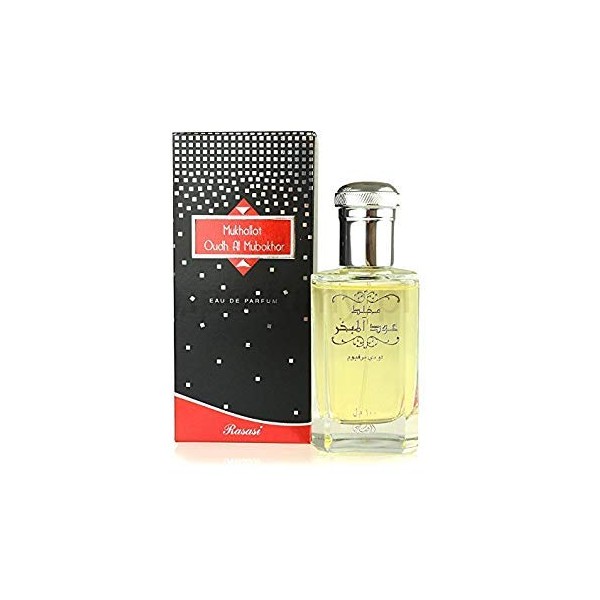 Mukhallat Oudh Al Mubakhar for Men and Women (Unisex) EDP - Eau De Parfum 100ML (3.4 oz) | Attractive Oud Bottle | Enchanting Oriental Base with Fruity Notes | Signature Dubai Perfumery | by RASASI