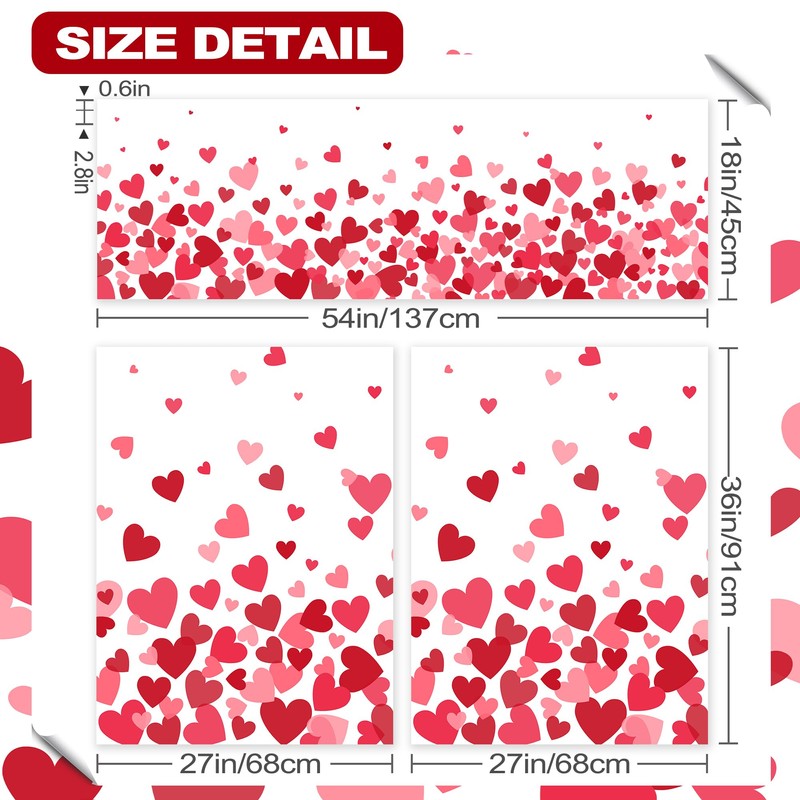 Valentine's Day Kitchen Curtains for Windows, Valentines Day Kitchen Decor