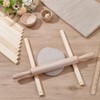 UNICRAFTALE Total 12Pcs Ceramic Clay Pottery Tool Kits Wood Linen