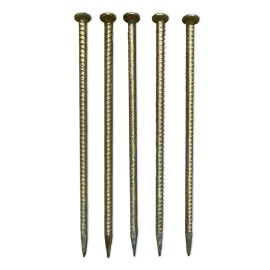 Sandbaggy 18" Galvanized Rebar Stakes with Nail Head - Garden Stakes (#4 Rebar) - 20