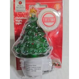 Home Accents Holiday Christmas Tree Nightlight Night Light Swivel Base NIP