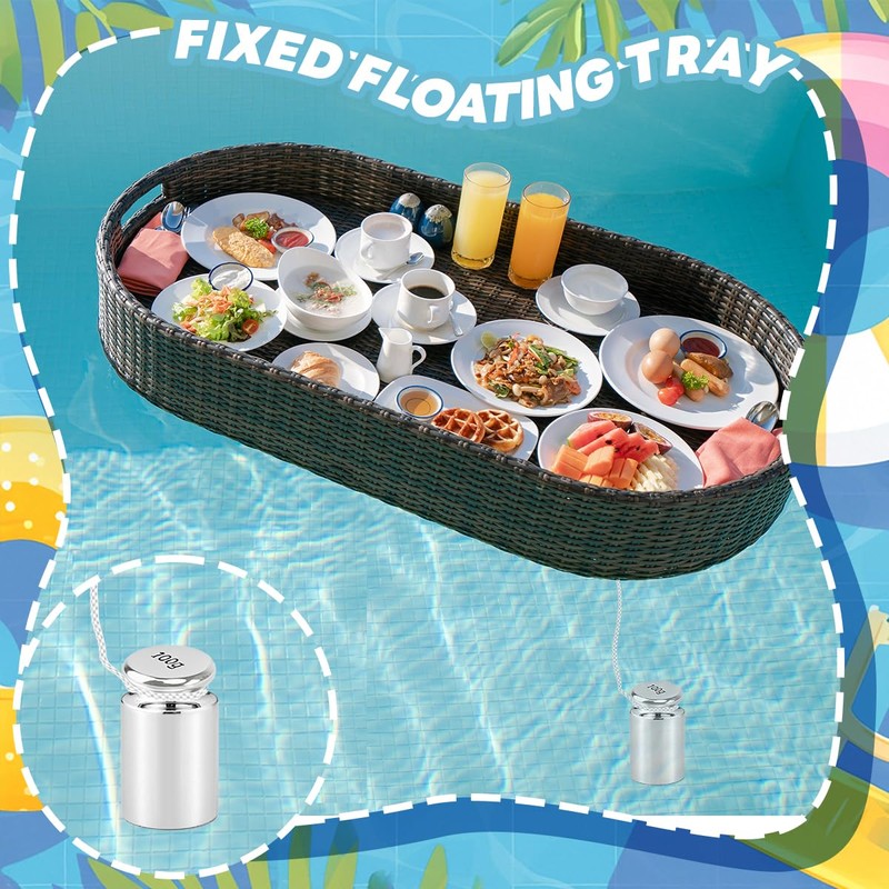 MXOYOXM 2 Pcs Pool Float Anchor Set,Pool Weights Small Float