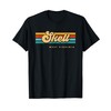 Vintage Sunset Stripes Skelt, West Virginia T-Shirt