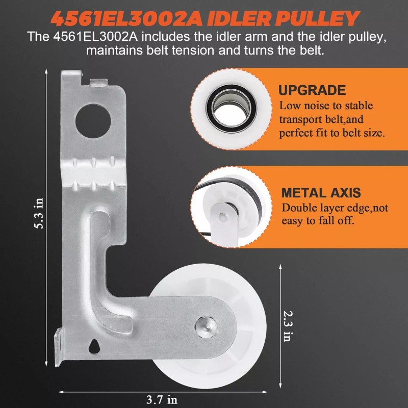 For LG Dryer Roller Repair Kit For LG DLGX5171V DLE4870W