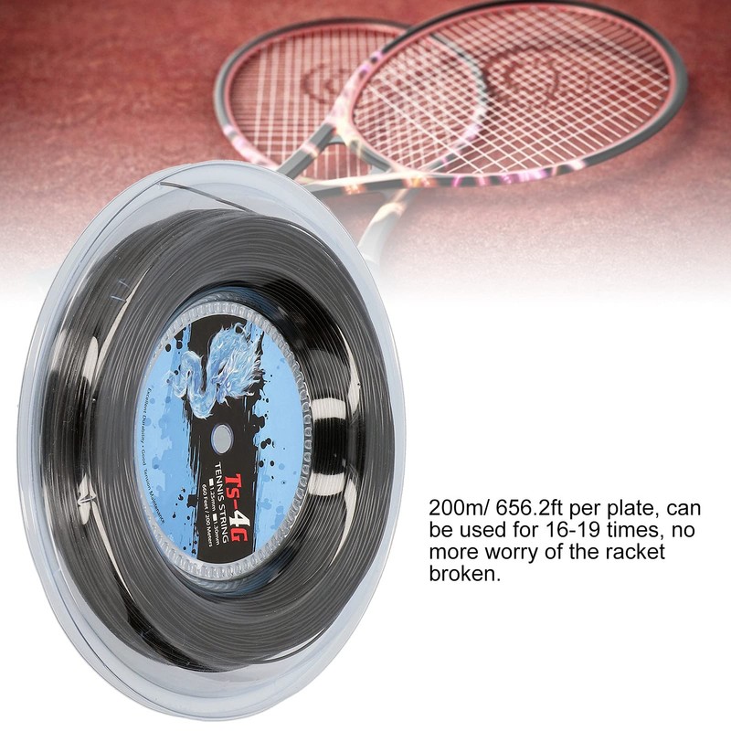 SUNGOOYUE Tennis Racquet String, 200m Polyester Tennis String Reel for