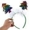 Healvian Christmas Tree Headband for Xmas Accessories Lightweight Holiday Hairband