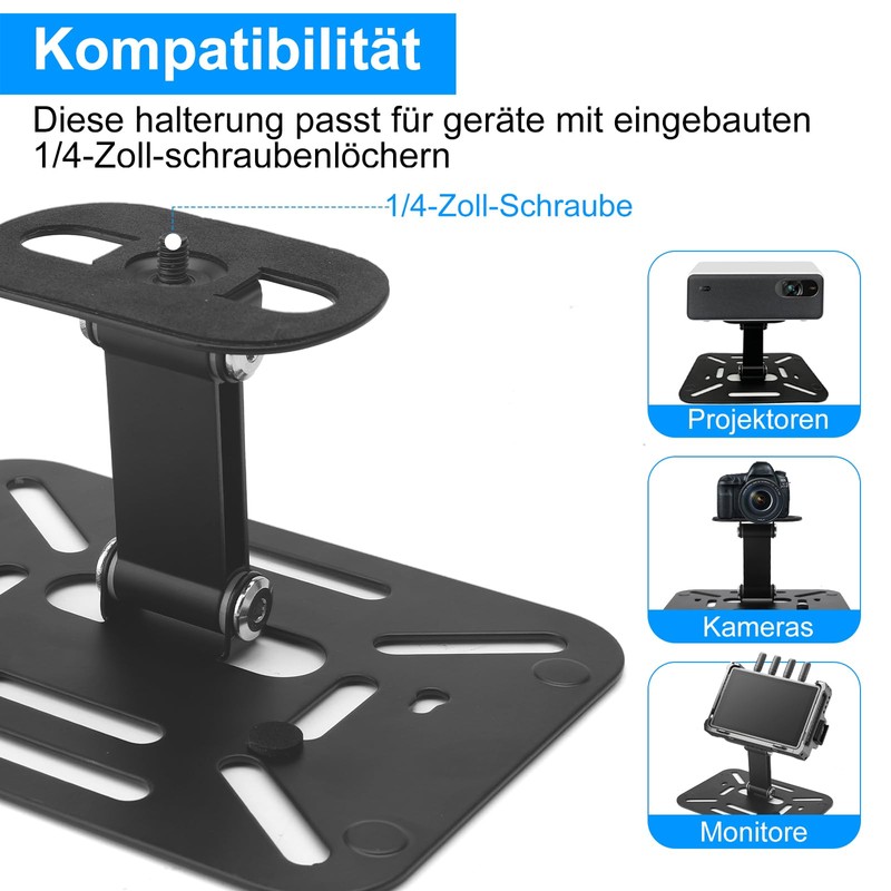 UOCAI Projector Stand Tripod Mount 360° Rotatable Projector Stand for