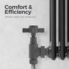 VANCOCO Angled Traditional Radiator Valve (Pair) - Traditional Chrome Radiator