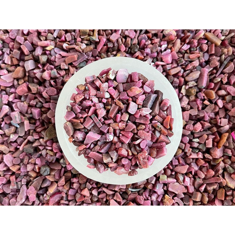 Ruby Chips – Natural Mini Ruby Stones, Crushed Undrilled Ruby,