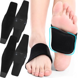 Arch Supporter, Foot Support, Set of 4, 2 Shoes, Arch Insole, Flat Feet, Shock Absorption, Reduces Strain, Walk, Thin, Comfortable, Stretchable, Work, Shopping, Sports, Antibacterial, Odor Resistant