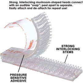3M 3M EZ Pass/I-Pass/SunPass/Fastlane Dual Lock Adhesive Mounting Strips 4 Strips Each 1-1/2 in Clear