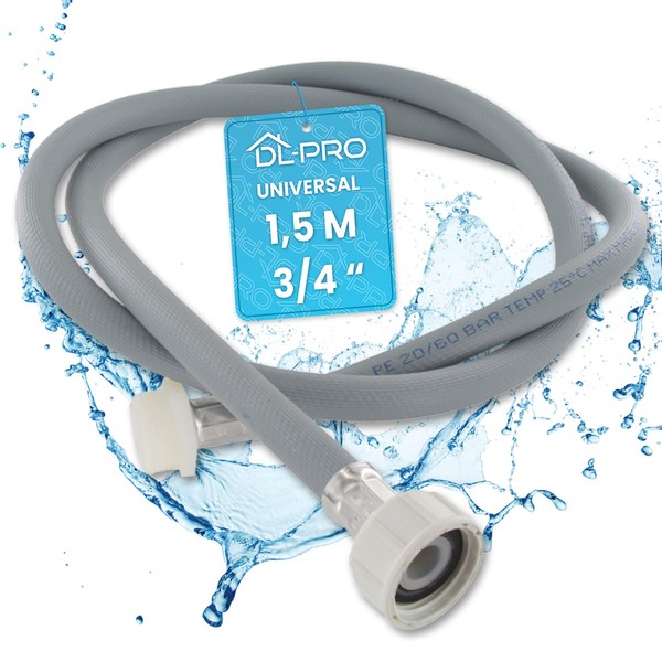 DL-pro 1.5 m Inlet Hose Extension for Washing Machine and