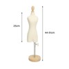 Dress Form Female Mannequin Torso Mini Dress Model with Wooden