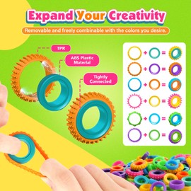 Fidget Toys Bulk Party Favors: 50 Pack Spinner Rings for Kids - Treasure Box Stress Toys for Classroom Prizes - Fun Goodie Bags Stuffers for Birthday Party Gifts Boys Girls