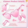 Chicpop 6 Pcs Heart Sunglasses with 6 Pairs Valentines Socks