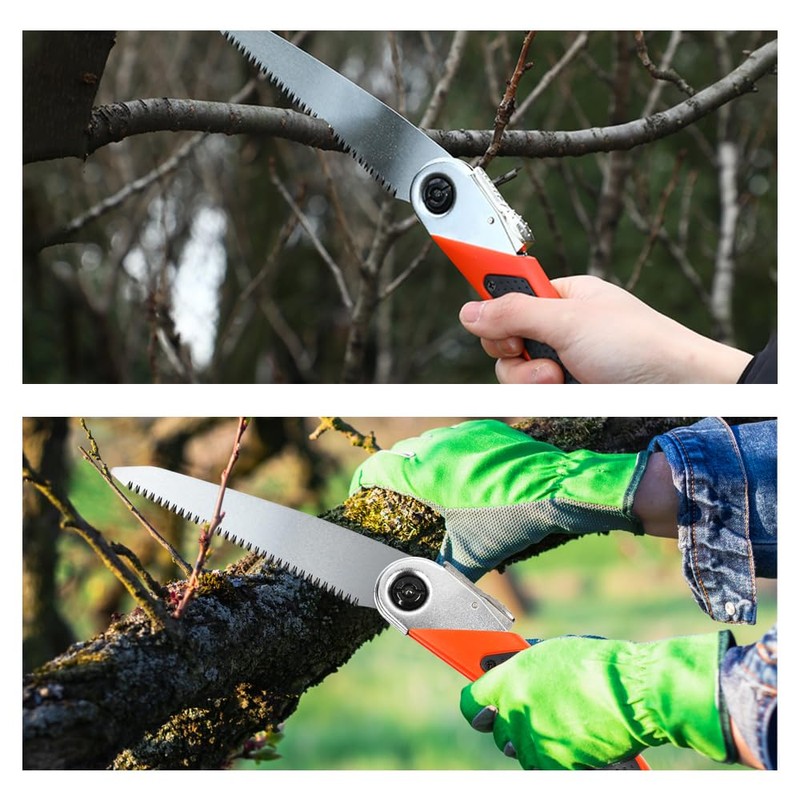 Toolux 5.9 Inch Folding Saw, SK-5 Steel Pocket Hand Saw