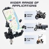 Lyaciomn Motorcycle Fork Stem Phone Mount with Vibration Dampener, Adjustable