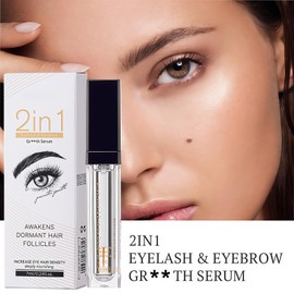 Luxury Eyelash Enhancing Serum - Nourishing Formula for Curled, Dense & Resilient Lashes, 2-Pack Strengthening Treatment