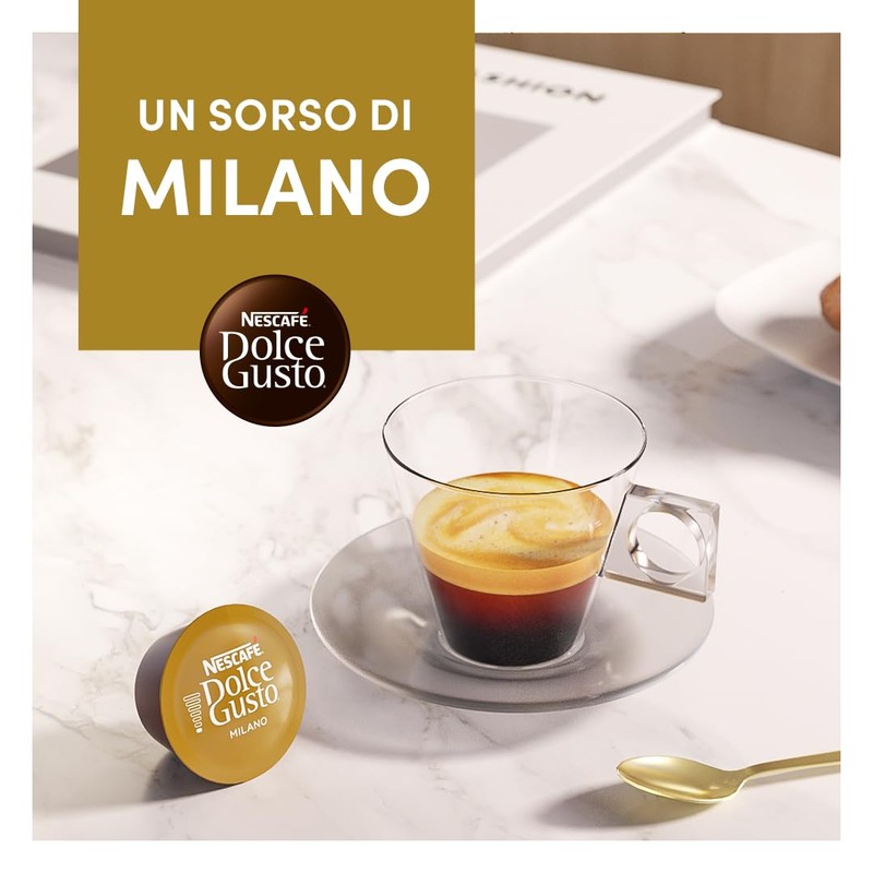 NESCAFÉ DOLCE GUSTO Espresso Milano Caffè, 6 Confezioni da 16