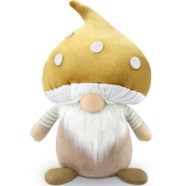 Gehydy Mushroom Gnome Christmas Figures Large Decoration Christmas Decoration Farmhouse Decorations Accessories for Home Kitchen - 33 cm