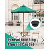 Patio Table Umbrella Hole Ring Plug Cap Set, Outdoor Parasol