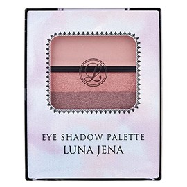 Luna Jena Z48S022 Eyeshadow Palette, Easy Eyes, Glossy, Elegant Pink, Made in Japan