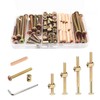 Hmevsafinect Bunk Bed Hardware Replacement Kit - 16 Set Bolts