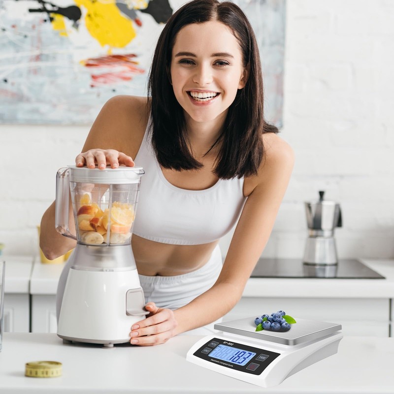 Puozult Digital Kitchen Scale 30kg/66lb Large Food Scale for Baking