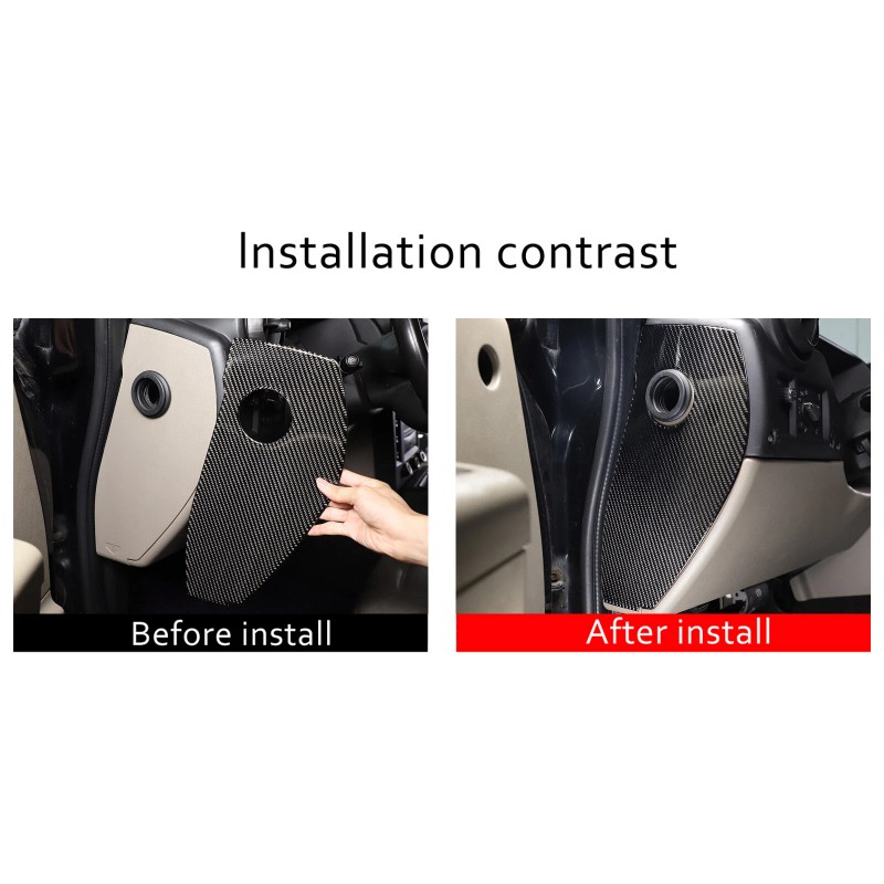 e-power-auto-Trim Carbon Fiber Door Buffer Cushion Mat Panel Cover sticker
