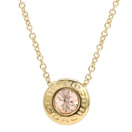 Coach Accessories Necklace F54514 Women's Charm (GLD Gold), Brass, Zircon