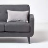 Homescapes Velvet Cushion Cover, Grey, Soft Decorative Cushion Cover 30